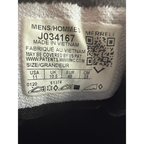 Merrell Chameleon 8 Hiking Shoes Mens 11 M Waterproof Leather Black Vibram - Picture 8 of 10